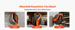 Amocart Retractable Air Hose Reel Auto Rewind Air-Compressor Hoses Reel with 5 ft Lead in Ceiling/Wall Mount Steel Double Arm