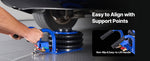 SucceBuy Air Jack 3 Ton/6613 lbs Triple Bag Air Jack Airbag with Steel Pipes Lift Up to 17.7 inch/450 mm Fast Lifting Pneumatic