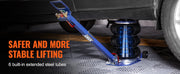 Load image into Gallery viewer, SucceBuy Pneumatic Jack 3 Ton/5 Ton Triple Bag Air Jack Quick Lift Heavy Duty Car Repair Jacks Folding Rod Jacks with Two Wheels
