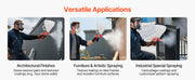 Load image into Gallery viewer, Amocart Air Texture Spray Gun 1.45 Gallon Air Hopper Spray Gun Professional Drywall Texture Painting Sprayer with 3 Nozzles
