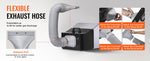 Amocart Airbrush Spray Booth Portable Hobby Airbrush Paint Spray Booth Kit with 4 LED Light Powerful Dual Exhaust Fans