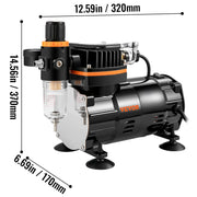 Load image into Gallery viewer, SucceBuy Professional Dual-Action Airbrush Kit 120W Electric Spray Gun Air Brush Painting Art Nail Tattoo Makeup Model Sprayer
