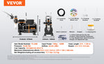 Amocart Airbrush Kit, Dual Fan Air Compressor Professional Airbrushing System Kit Airbrushes Mixing Wheel Cleaning Brush Set