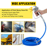 Amocart Airless Paint Spray Hose Kit 50ft 3600 psi High Pressure Fiber Tube 8 inch Rod Pole Including 517 Tip and Tip Guard