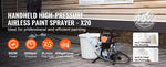 SucceBuy 750W 950W Airless Paint Sprayer 3000PSI High Efficiency Electric Airless Sprayer Handheld Paint Sprayers