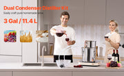 Bild in Galerie-Viewer laden, SucceBuy Alcohol Still 3 5 8Gal Stainless Steel Water Alcohol Distiller with Copper Coil Home Brewing Refining Fermentation Kit
