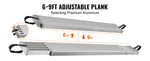 Amocart Telescoping Aluminum Work Plank 6-9 Feet 500lbs Capacity 12.5inch Width Aluminum Scaffold Plank Extension Staging Plank