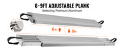 Bild in Galerie-Viewer laden, Amocart Telescoping Aluminum Work Plank 6-9 Feet 500lbs Capacity 12.5inch Width Aluminum Scaffold Plank Extension Staging Plank
