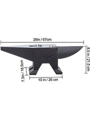 Bild in Galerie-Viewer laden, Amocart 10-60Kg Steel Single Round Horn Anvil Steel Block Blacksmith Bench Tool Jewelry Making Manual Equipment for Metalsmiths
