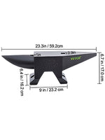 Amocart 10-60Kg Steel Single Round Horn Anvil Steel Block Blacksmith Bench Tool Jewelry Making Manual Equipment for Metalsmiths