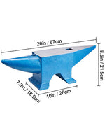 SucceBuy Single Round Horn Anvil Cast Steel Block Blacksmith Bench Tool 10-60KG Jewelery Making Manual Equipment for Metalsmiths