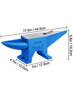 SucceBuy Single Round Horn Anvil Cast Steel Block Blacksmith Bench Tool 10-60KG Jewelery Making Manual Equipment for Metalsmiths