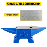 SucceBuy Single Round Horn Anvil Cast Steel Block Blacksmith Bench Tool 10-60KG Jewelery Making Manual Equipment for Metalsmiths