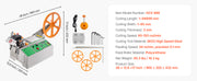 Bild in Galerie-Viewer laden, SucceBuy Automatic Webbing Cutting Machine Hot Cold Ribbon Cutting Machine with Adjustable Temperature LCD Display for Shoelaces
