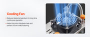 Bild in Galerie-Viewer laden, SucceBuy Automatic Webbing Cutting Machine Hot Cold Ribbon Cutting Machine with Adjustable Temperature LCD Display for Shoelaces
