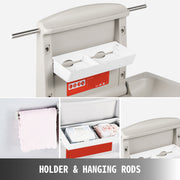 Charger l'image dans la visionneuse de galerie, Amocart Baby Changing Station Commercial Wall Mount Baby Diaper Changing Table Fold Down Vertical Restroom Baby Changing Table
