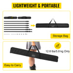 Amocart 2.4x2.4M Backdrop Background Stand Adjustable Telescopic Backdrop Banner Stand for Photocall Video Wedding Event Party