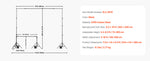 Amocart Backdrop Stand Adjustable Photo Backdrop Kit Heavy Duty Projector Screen Stand for Wedding Photo Video Studio Party