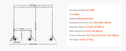 Bild in Galerie-Viewer laden, Amocart Backdrop Stand Adjustable Photo Backdrop Kit Heavy Duty Projector Screen Stand for Wedding Photo Video Studio Party
