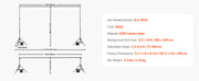 Bild in Galerie-Viewer laden, Amocart Backdrop Stand Adjustable Photo Backdrop Kit Heavy Duty Projector Screen Stand for Wedding Photo Video Studio Party
