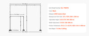 Bild in Galerie-Viewer laden, Amocart Backdrop Stand Adjustable Photo Backdrop Kit Heavy Duty Projector Screen Stand for Wedding Photo Video Studio Party
