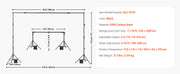 Bild in Galerie-Viewer laden, Amocart Backdrop Stand Adjustable Photo Backdrop Kit Heavy Duty Projector Screen Stand for Wedding Photo Video Studio Party
