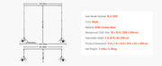Bild in Galerie-Viewer laden, Amocart Backdrop Stand Adjustable Photo Backdrop Kit Heavy Duty Projector Screen Stand for Wedding Photo Video Studio Party
