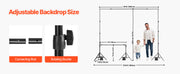 Bild in Galerie-Viewer laden, Amocart Backdrop Stand Adjustable Photo Backdrop Kit Heavy Duty Projector Screen Stand for Wedding Photo Video Studio Party
