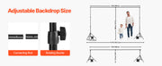 Bild in Galerie-Viewer laden, Amocart Backdrop Stand Adjustable Photo Backdrop Kit Heavy Duty Projector Screen Stand for Wedding Photo Video Studio Party
