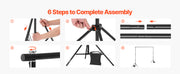 Bild in Galerie-Viewer laden, Amocart Backdrop Stand Adjustable Photo Backdrop Kit Heavy Duty Projector Screen Stand for Wedding Photo Video Studio Party
