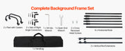 Bild in Galerie-Viewer laden, Amocart Backdrop Stand Adjustable Photo Backdrop Kit Heavy Duty Projector Screen Stand for Wedding Photo Video Studio Party
