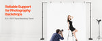 Amocart Backdrop Stand Adjustable Photo Backdrop Kit Heavy Duty Projector Screen Stand for Wedding Photo Video Studio Party