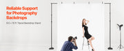Bild in Galerie-Viewer laden, Amocart Backdrop Stand Adjustable Photo Backdrop Kit Heavy Duty Projector Screen Stand for Wedding Photo Video Studio Party
