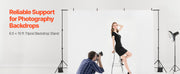 Bild in Galerie-Viewer laden, Amocart Backdrop Stand Adjustable Photo Backdrop Kit Heavy Duty Projector Screen Stand for Wedding Photo Video Studio Party
