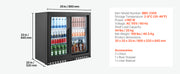 Bild in Galerie-Viewer laden, Amocart 7.4/11.4 Cu. Ft Back Bar Cooler with LED Lighting Adjustable Shelves Low-E Glass Display Cooler for Beer Wine Drink
