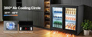 Charger l'image dans la visionneuse de galerie, Amocart 7.4/11.4 Cu. Ft Back Bar Cooler with LED Lighting Adjustable Shelves Low-E Glass Display Cooler for Beer Wine Drink
