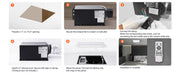 Bild in Galerie-Viewer laden, SucceBuy Bathroom Exhaust Fan 80/110CFM High-Efficiency Ventilation 1.5sones Low Noise Operation Energy-Saving Bathroom Ceiling
