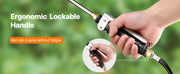 Load image into Gallery viewer, SucceBuy Battery Powered 15 Gal Garden Weed Sprayer with Wheeled Cart 126FT Hose with Reel 8 Nozzles 2 Wands with Lock for Crop
