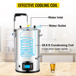 SucceBuy 35L110/220V 304Stainless Steel All-in-One Home Beer Brewer Electric Brewing System with Pump Brewing Beer Equipment Kit