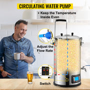 Load image into Gallery viewer, Amocart 35L110/220V 304Stainless Steel All-in-One Home Beer Brewer Electric Brewing System with Pump Brewing Beer Equipment Kit
