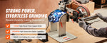 Amocart Belt Grinder Sander Variable Speed Belt Polisher with VFD 1500W Knife Sharpener Grinding Moulds & 3PCS Sanding Belts