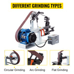 Amocart 1.5KW Belt Grinder Machine 2 x 82in Variable/Constant Speed 3 Mode Electric Belt Sander for Tool Polishing Knife Making