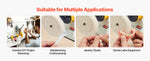 Amocart Bench Buffer Polisher 1/2HP 0 to 8000RPM with 2PCS4" Cotton Wheel 3PCS 3" Abrasive Fiber Wheels Compound for Metal Wood