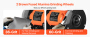Load image into Gallery viewer, Amocart Bench Grinder 6inch Single Speed Bench Grinder High-Speed Table Grinders with Induction Motor 36/60-Grit Grinding Wheel
