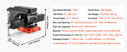 Load image into Gallery viewer, Amocart 5/5.5/8" Bench Vise with 360° Swivel Locking Base Vise with Anvil Jaw Width Multipurpose Vise for Clamping Round Pipe

