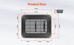 Amocart Rear Bike Basket Wire Mesh Bicycle Basket with Waterproof Cover Durable Metal Bike Back Basket Fits Most Rear Bike Rack