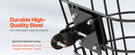 SucceBuy Front Bike Basket Electric Scooter Basket - Max Bearing 20 lbs Construct from Solid Steel Kids / Adults Bicycle Basket
