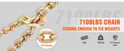 Bild in Galerie-Viewer laden, SucceBuy 1/2pcs Binder Chain Trailer Tow Zinc Plated Truck with Safety Grab Hooks for Logging Binder Tie Down Transport Flatbed
