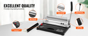 Charger l'image dans la visionneuse de galerie, Amocart Binding Machine Comb Binding Machine 21Holes Binding 450 Sheets Book Binder Machine with 100 PCS 3/8'' Comb Binding Spines
