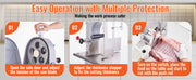 Load image into Gallery viewer, Amocart Commercial Electric Meat Bone Saw Machine 1500W Stainless Steel Blade Bone Bandsaw Machine Workbench Countertop Bone
